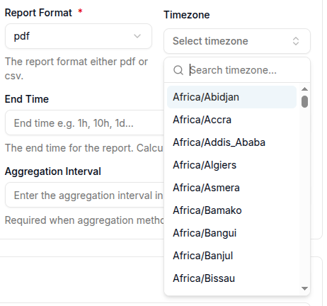 Timezone Configuration